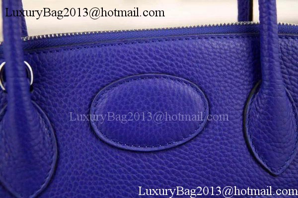 Hermes Bolide 37CM Calfskin Leather Tote Bag B1004 Royal