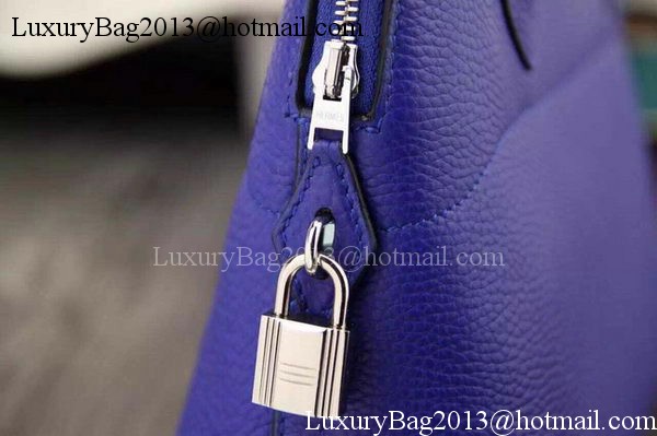 Hermes Bolide 37CM Calfskin Leather Tote Bag B1004 Royal