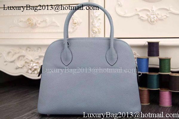 Hermes Bolide 37CM Calfskin Leather Tote Bag B1004 SkyBlue