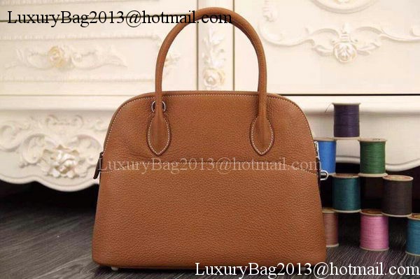 Hermes Bolide 37CM Calfskin Leather Tote Bag B1004 Wheat