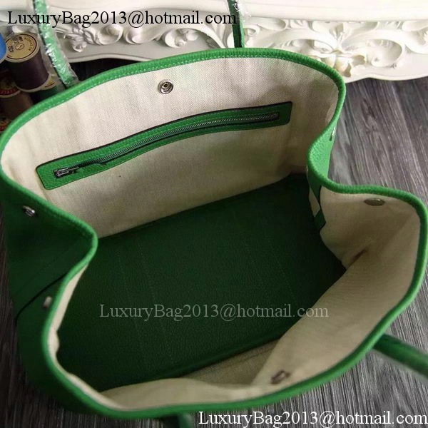 Hermes Garden Party 36cm 30cm Tote Bag Original Leather Green