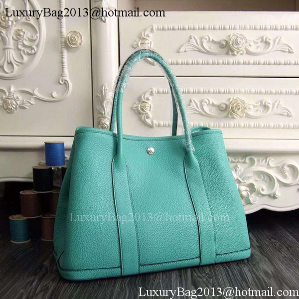 Hermes Garden Party 36cm 30cm Tote Bag Original Leather Light Green