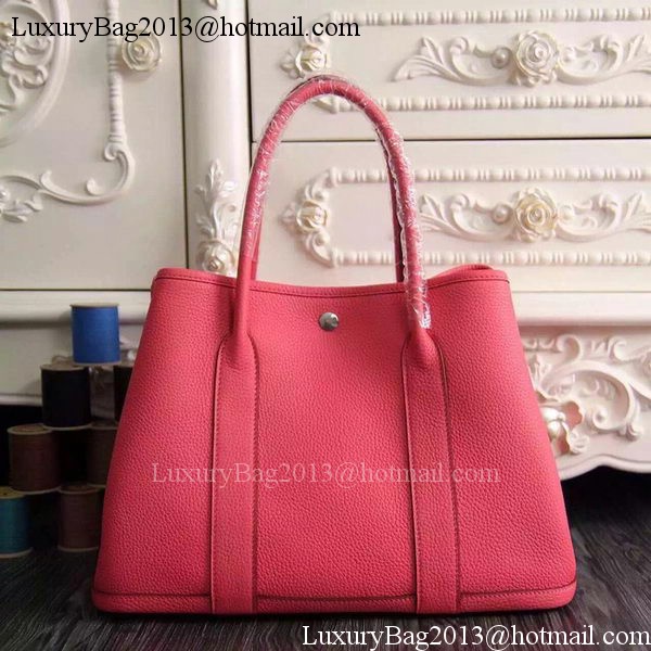 Hermes Garden Party 36cm 30cm Tote Bag Original Leather Light Red