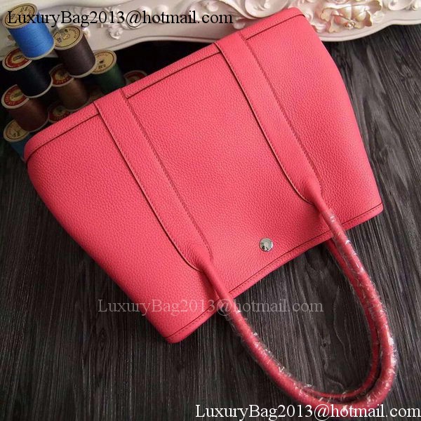 Hermes Garden Party 36cm 30cm Tote Bag Original Leather Light Red