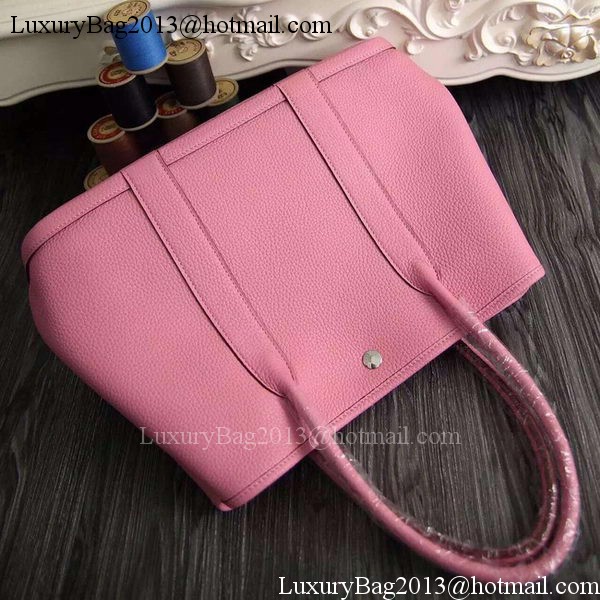 Hermes Garden Party 36cm 30cm Tote Bag Original Leather Pink