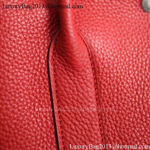 Hermes Garden Party 36cm 30cm Tote Bag Original Leather Red