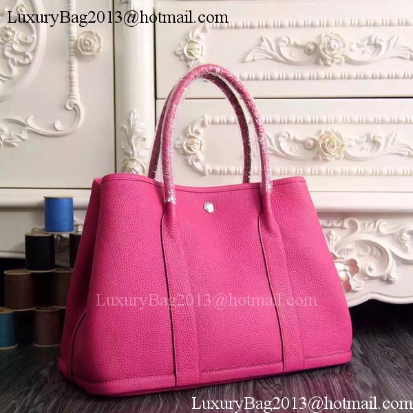 Hermes Garden Party 36cm 30cm Tote Bag Original Leather Rose