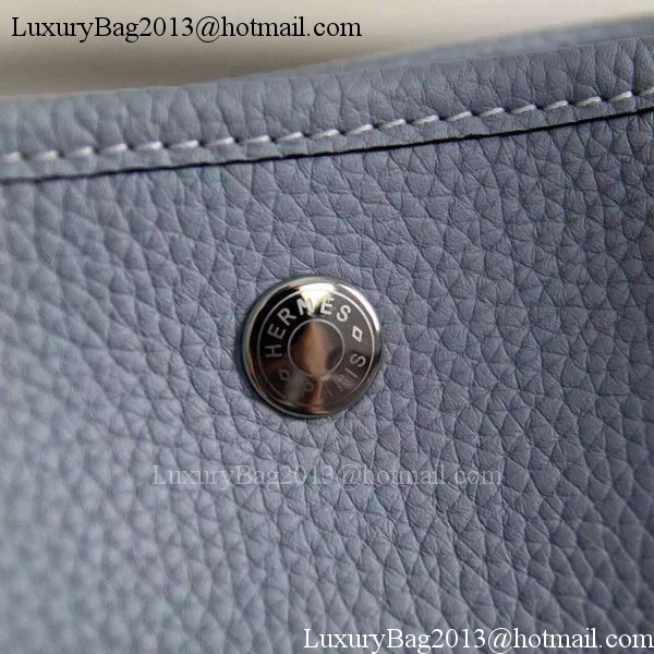 Hermes Garden Party 36cm 30cm Tote Bag Original Leather SkyBlue