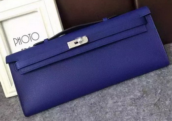 Hermes Kelly 31cm Clutch Epsom Leather KL31 Blue