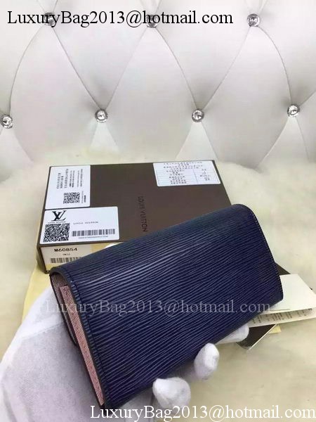 Louis Vuitton Epi Leather EMILIE WALLET M60854 Indigo