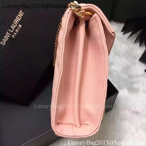 YSL Classic Monogramme Clutch Cannage Pattern YSL0223 Pink