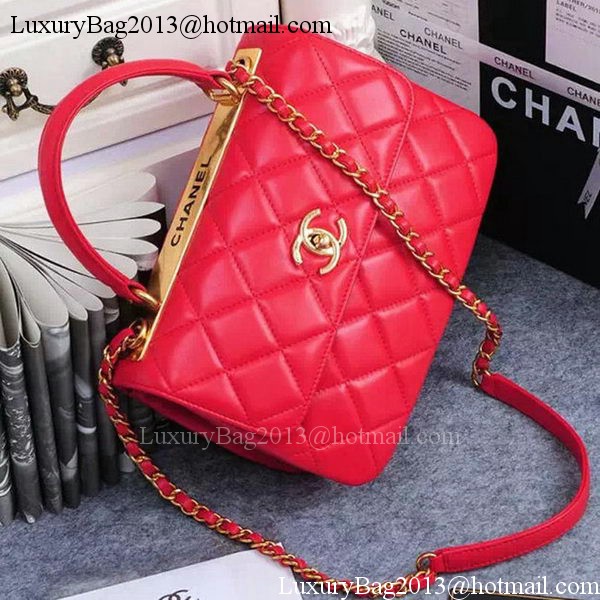 Chanel Classic Top Flap Bag Original Sheepskin Leather A92236 Red