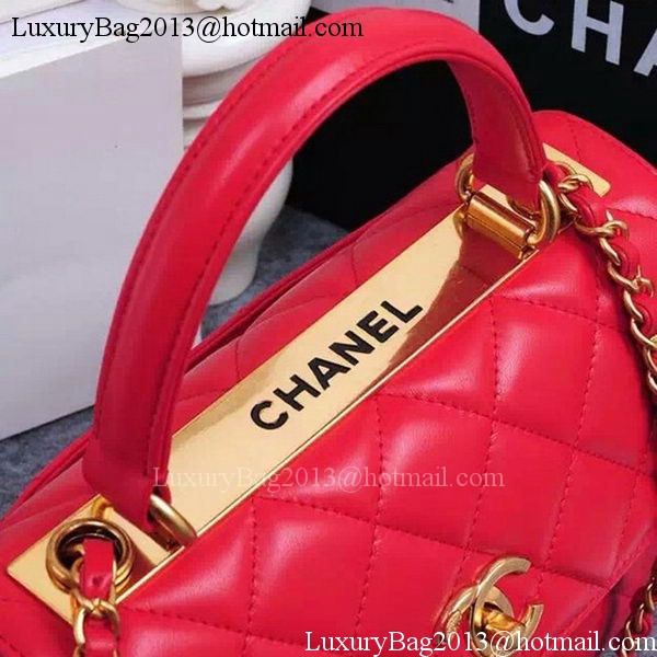 Chanel Classic Top Flap Bag Original Sheepskin Leather A92236 Red