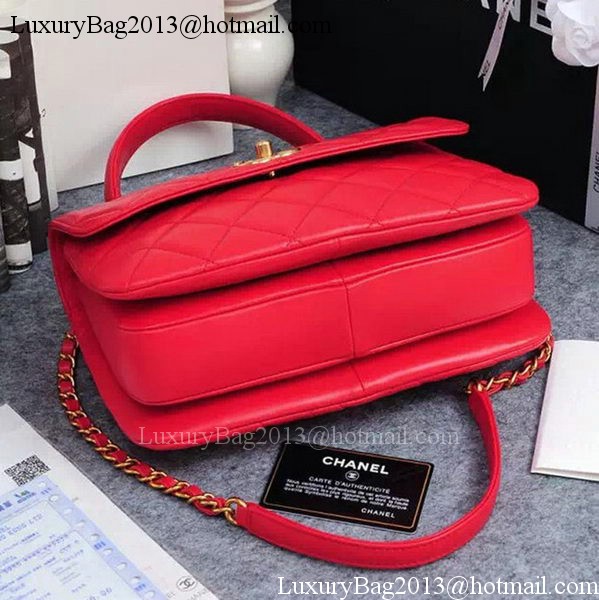 Chanel Classic Top Flap Bag Original Sheepskin Leather A92236 Red