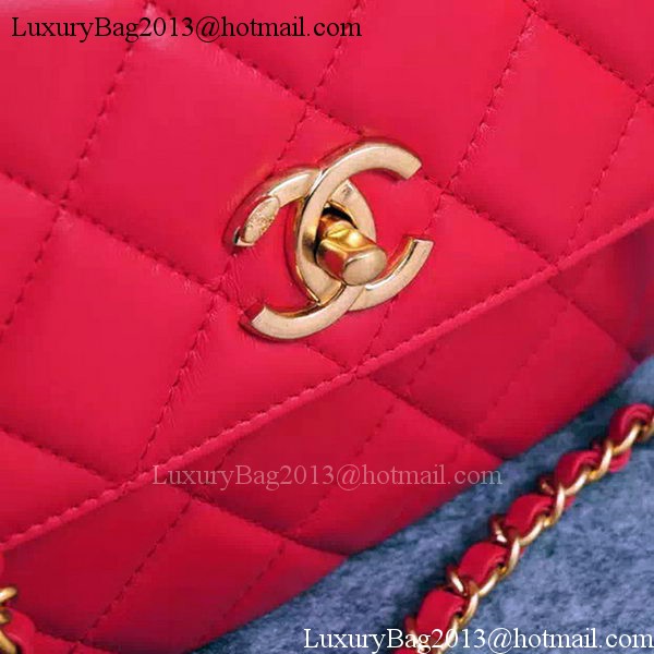 Chanel Classic Top Flap Bag Original Sheepskin Leather A92236 Red