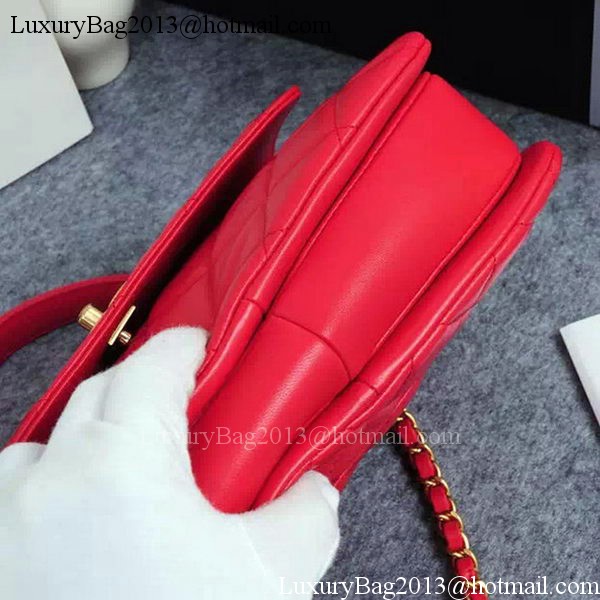 Chanel Classic Top Flap Bag Original Sheepskin Leather A92236 Red