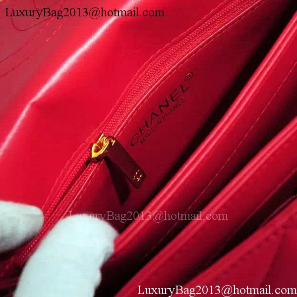 Chanel Classic Top Flap Bag Original Sheepskin Leather A92236 Red