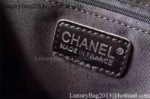 Chanel Large Canvas Tote Shopping Bag A5002 Blue