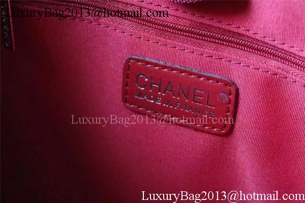 Chanel Large Canvas Tote Shopping Bag A5002 Red