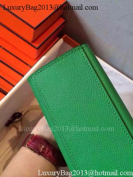 Hermes MINI Kelly 22cm Tote Bag Calfskin Leather K22 Green