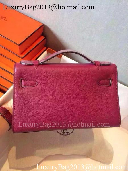 Hermes MINI Kelly 22cm Tote Bag Calfskin Leather K22 Peach