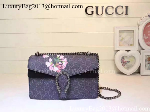 Gucci Dionysus GG Supreme Shoulder Bag 400249 Blue