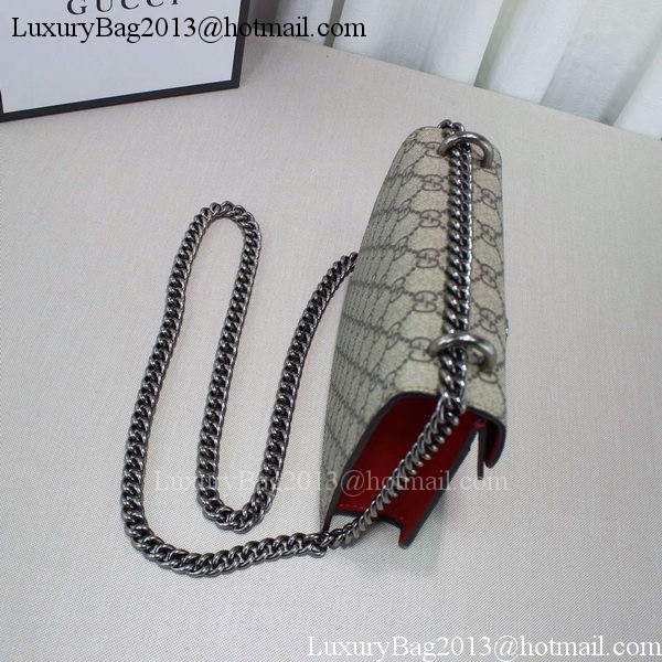 Gucci Dionysus GG Supreme Shoulder Bag 421970 Red