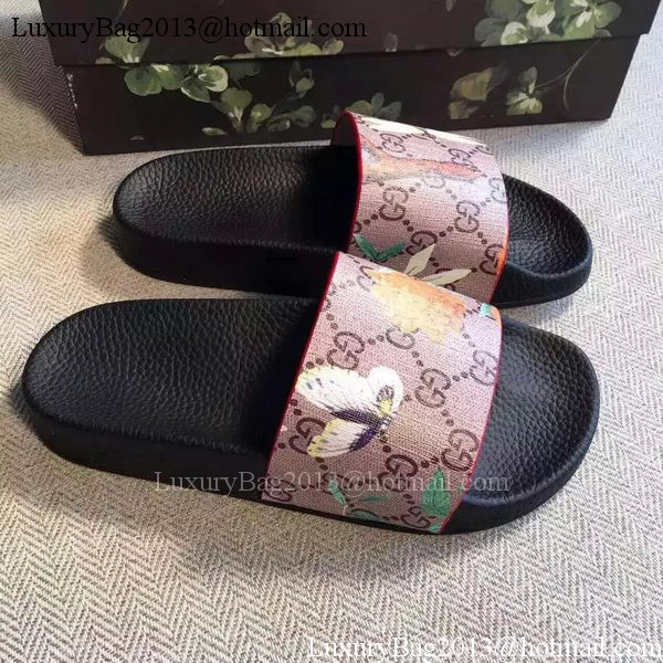 Gucci Slippers Leather GG759 Butterfly