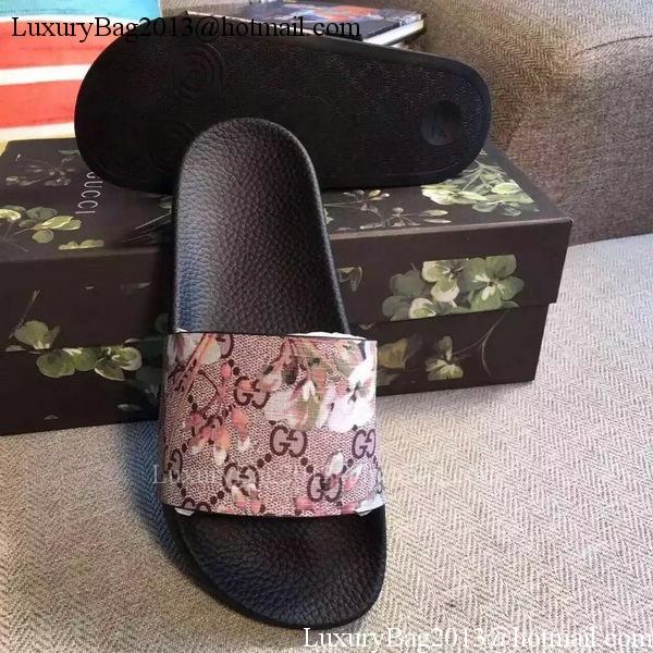 Gucci Slippers Leather GG759 Rose