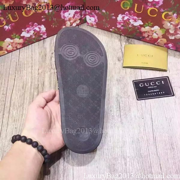 Gucci Slippers Leather GG763 Pentagramme