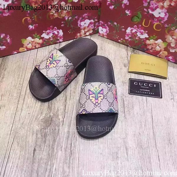 Gucci Slippers Leather GG763 Tiger