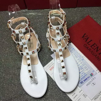 Valentino Leather Sandal VT795 White