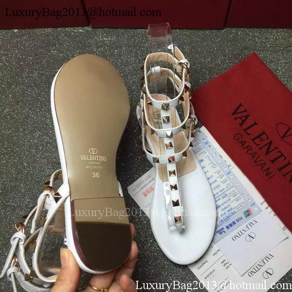 Valentino Leather Sandal VT795 White