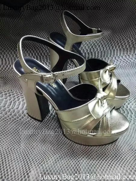 Yves Saint Laurent 40mm Platform 130mm Sandal YSL301 Gold