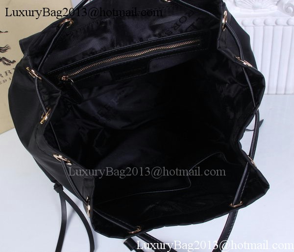 Burberry Large Backpack Fabric BU41048 Black&Orange