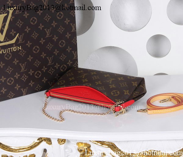 Louis Vuitton M41638  Monogram Canvas PALLAS CLUTCHES Red