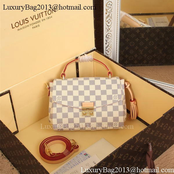 Louis Vuitton N41581 Damier Azur Canvas CROISETTE Bag