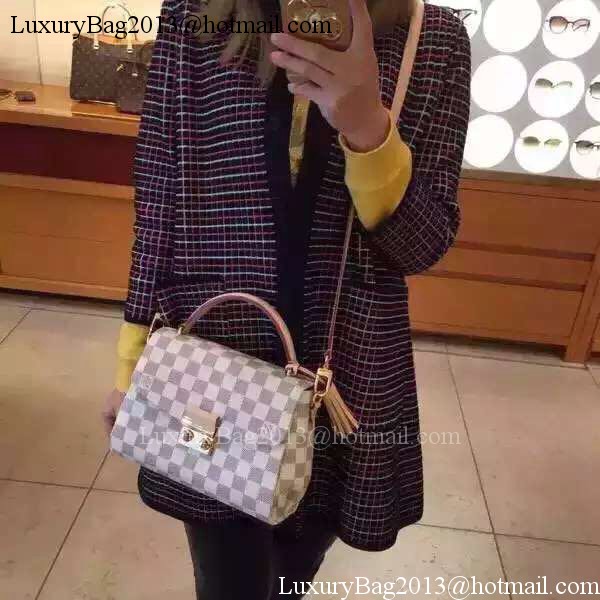 Louis Vuitton N41581 Damier Azur Canvas CROISETTE Bag