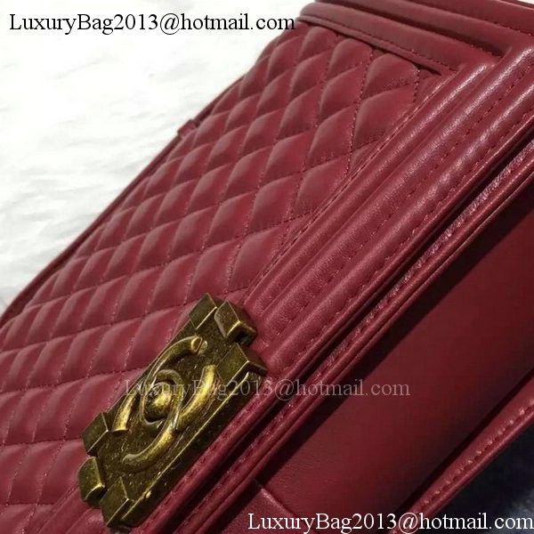 Chanel Boy Flap Shoulder Bag Original Sheepskin Leather A67088 Burgundy