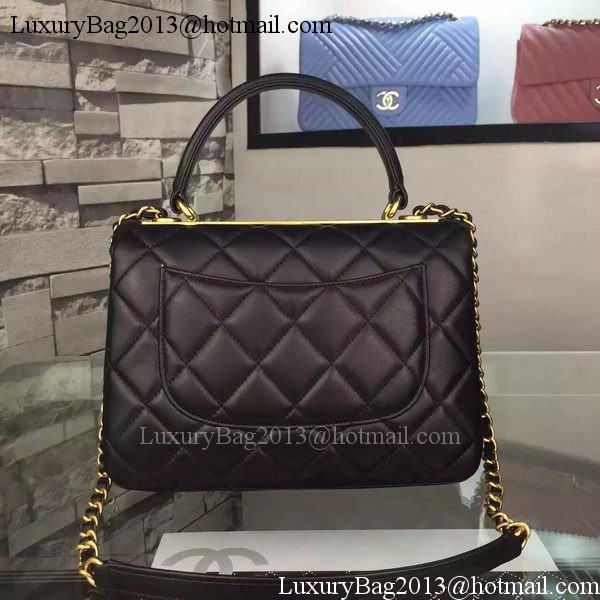 Chanel Classic Top Flap Bag Black Original Leather A98079 Gold