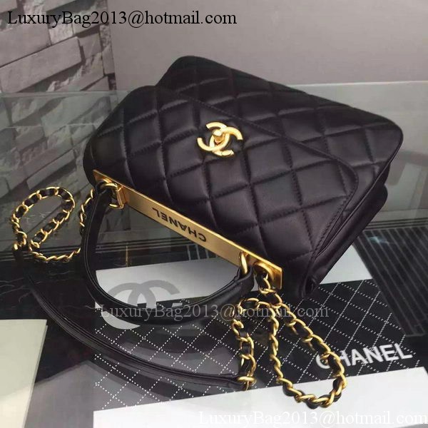 Chanel Classic Top Flap Bag Black Original Leather A98079 Gold