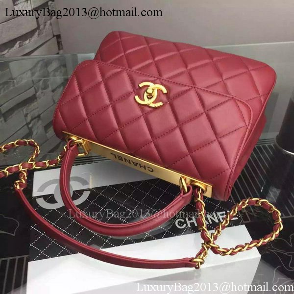 Chanel Classic Top Flap Bag Burgundy Original Leather A98079 Gold