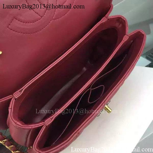 Chanel Classic Top Flap Bag Burgundy Original Leather A98079 Gold