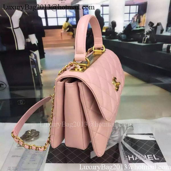 Chanel Classic Top Flap Bag Original Leather A98079 Pink