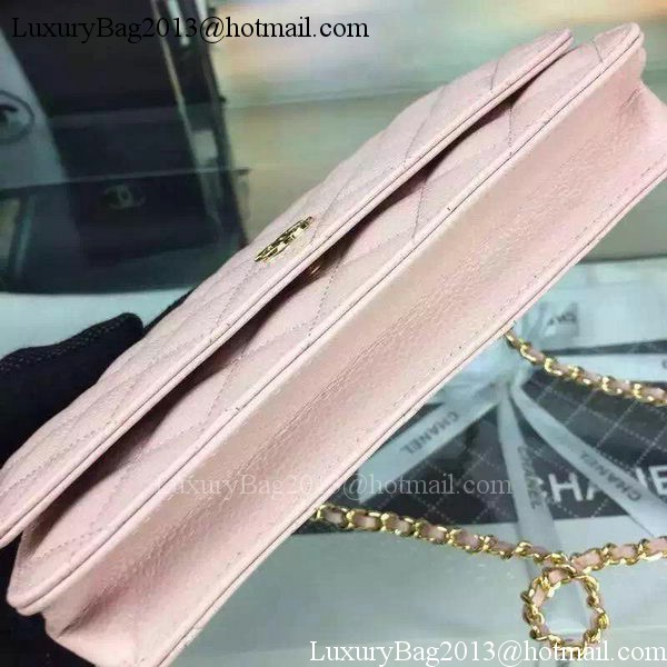 Chanel mini Flap Bag Pink Cannage Pattern A8373 Gold