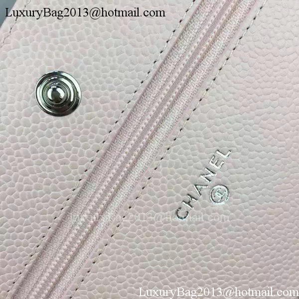 Chanel mini Flap Bag Pink Cannage Pattern A8373 Silver