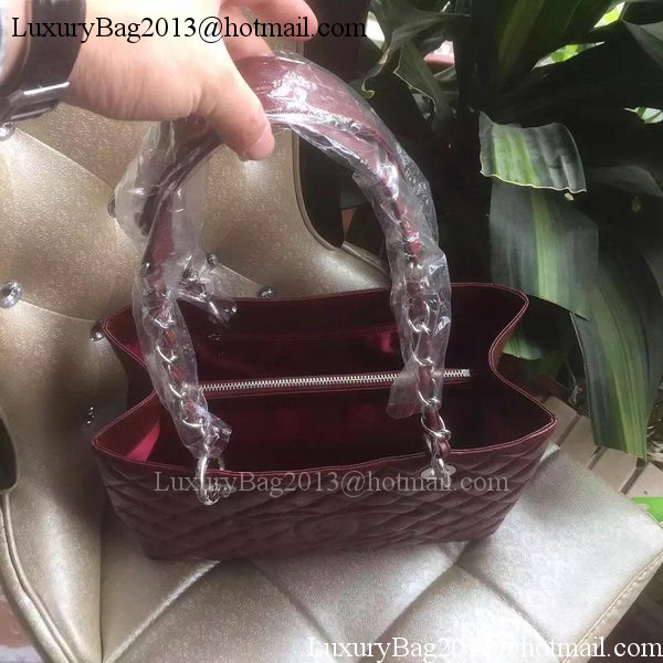 Chanel Shopper Bag Original Calfskin Leather A95021 Burgundy