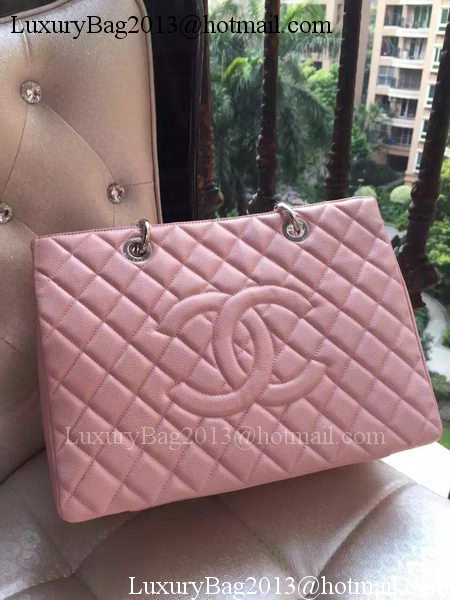 Chanel Shopper Bag Original Calfskin Leather A95021 Pink