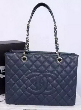 Chanel Shopper Bag Original Calfskin Leather A95021 Royal