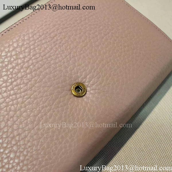 Gucci GG Marmont Leather mini Chain Bag 401232 Pink